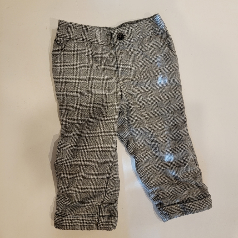 Janie and Jack baby boy Glen plaid pants size 6 to 12 months dress pants